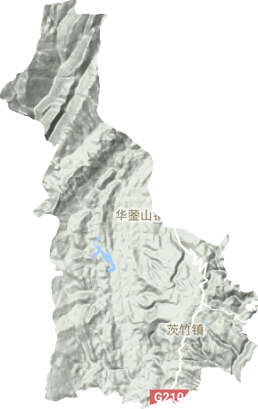 茨竹鎮(zhèn)地形圖