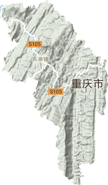 東泉鎮地形圖