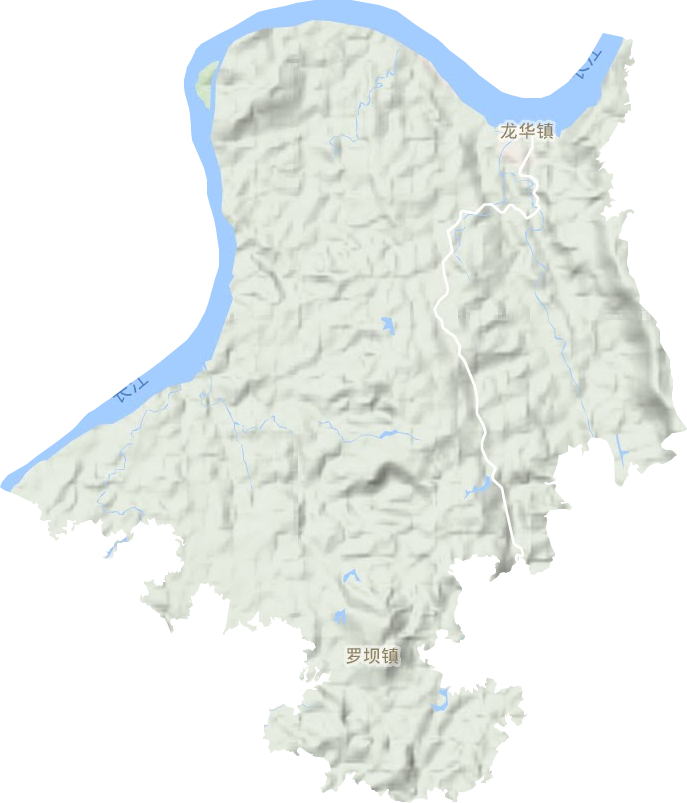 龍華鎮(zhèn)地形圖