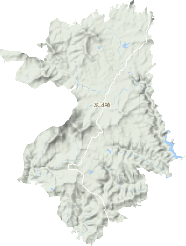 龍鳳鎮(zhèn)地形圖