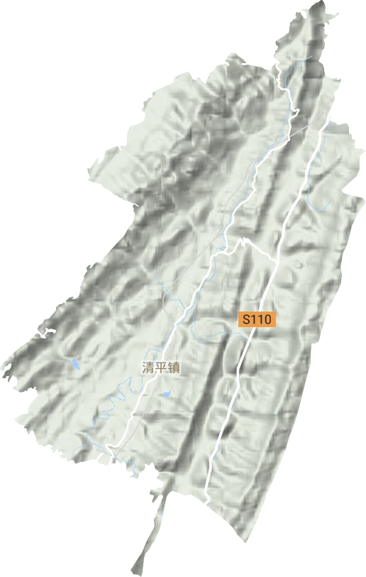 清平鎮地形圖