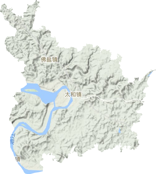 太和鎮(zhèn)地形圖