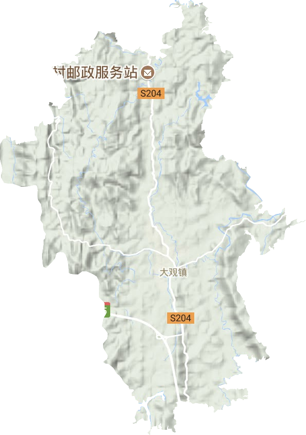 大觀鎮地形圖