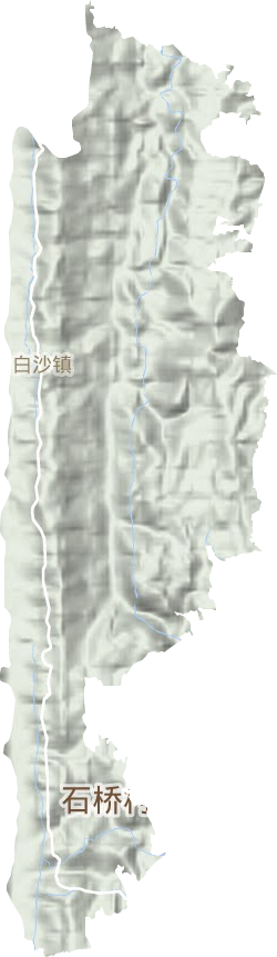 白沙鎮地形圖