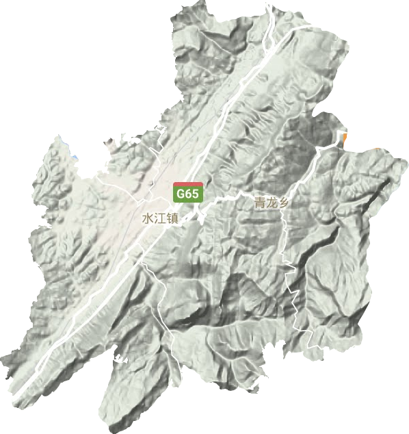 水江鎮地形圖