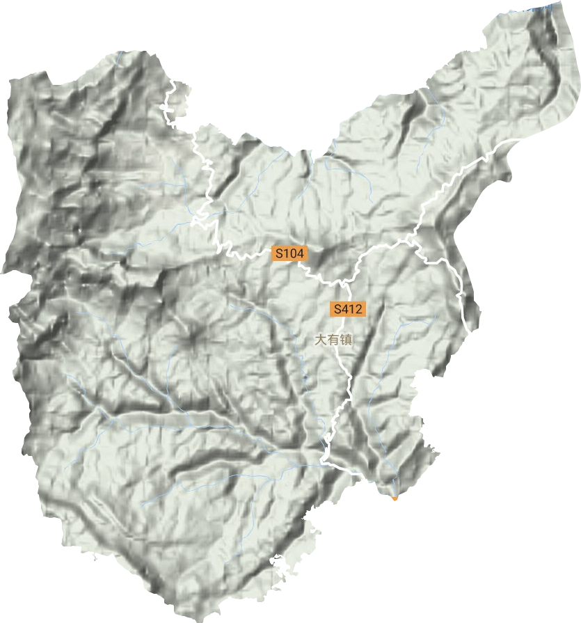 大有鎮地形圖