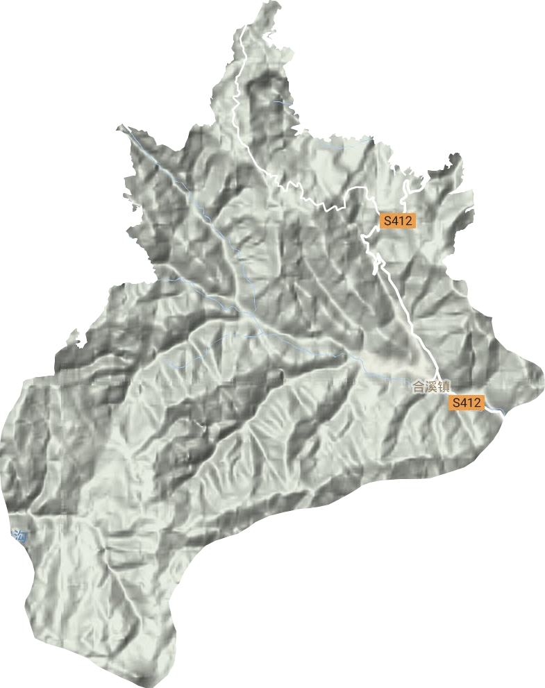 合溪鎮地形圖