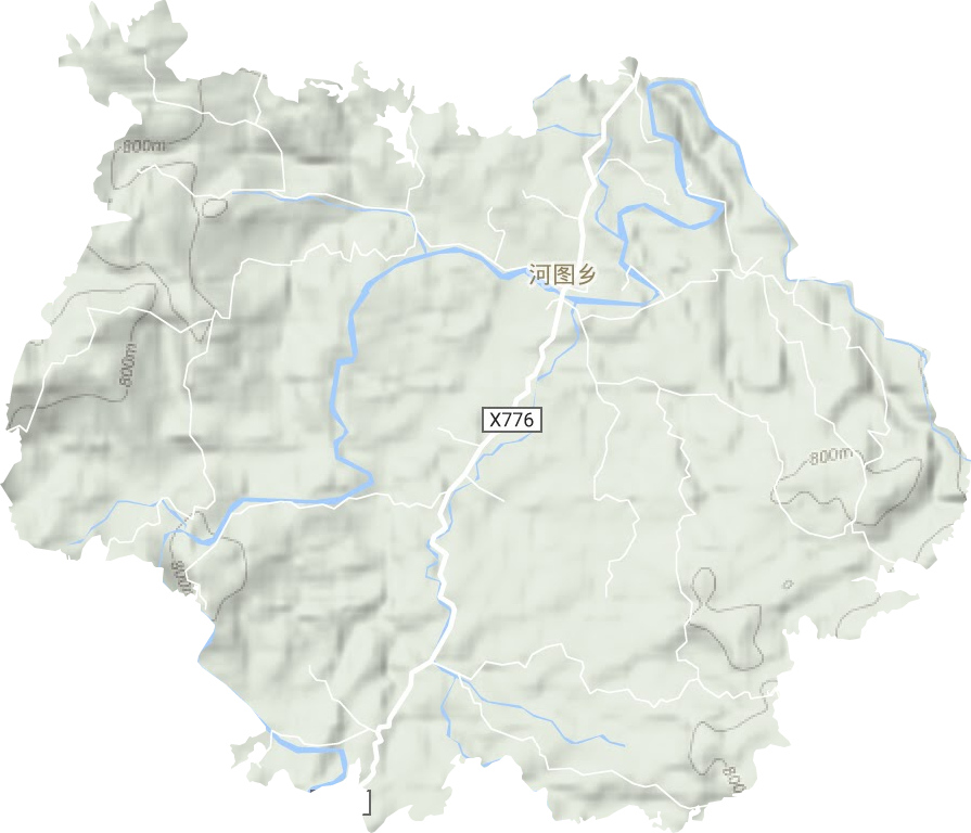 河圖鄉(xiāng)地形圖