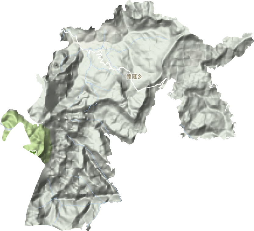 德隆鄉地形圖