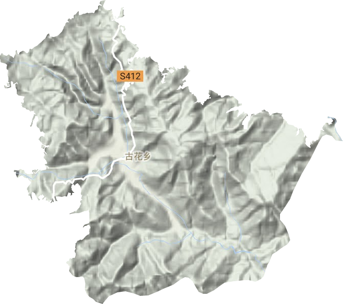 古花鄉(xiāng)地形圖