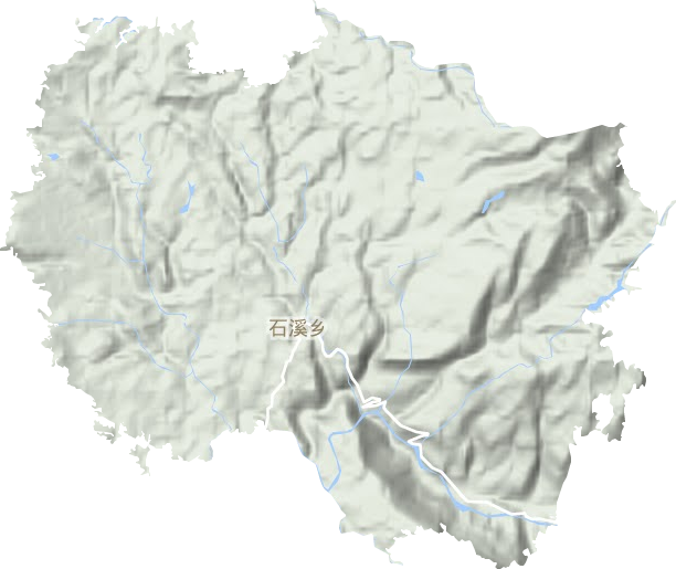 石溪鄉地形圖