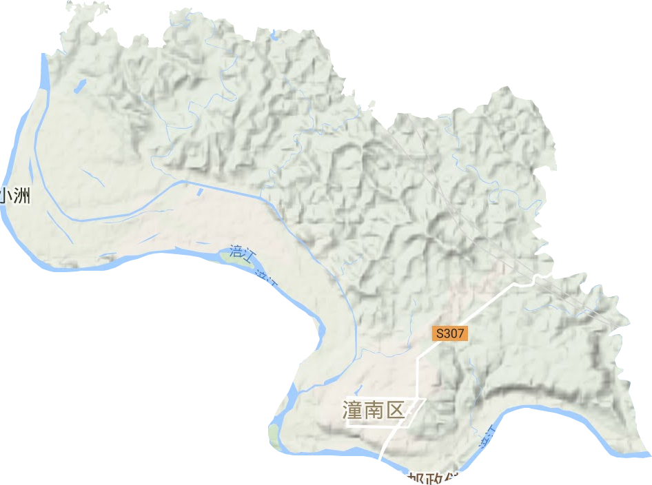 桂林街道地形圖