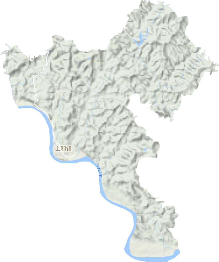上和鎮(zhèn)地形圖