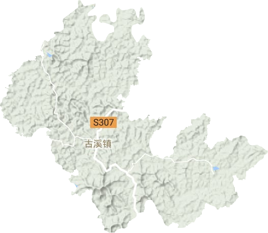 古溪鎮地形圖