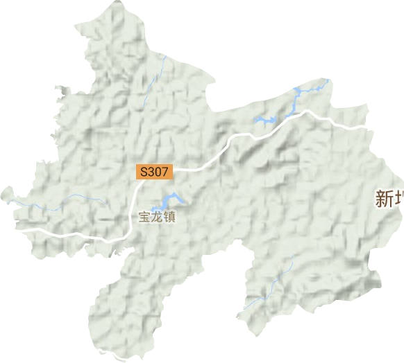 寶龍鎮地形圖