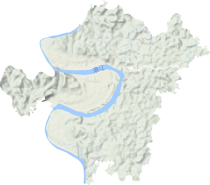 玉溪鎮(zhèn)地形圖