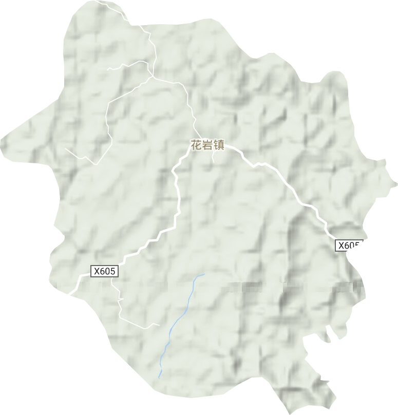 花巖鎮地形圖