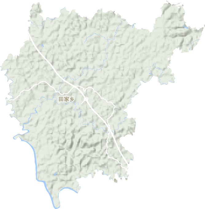 田家鎮地形圖