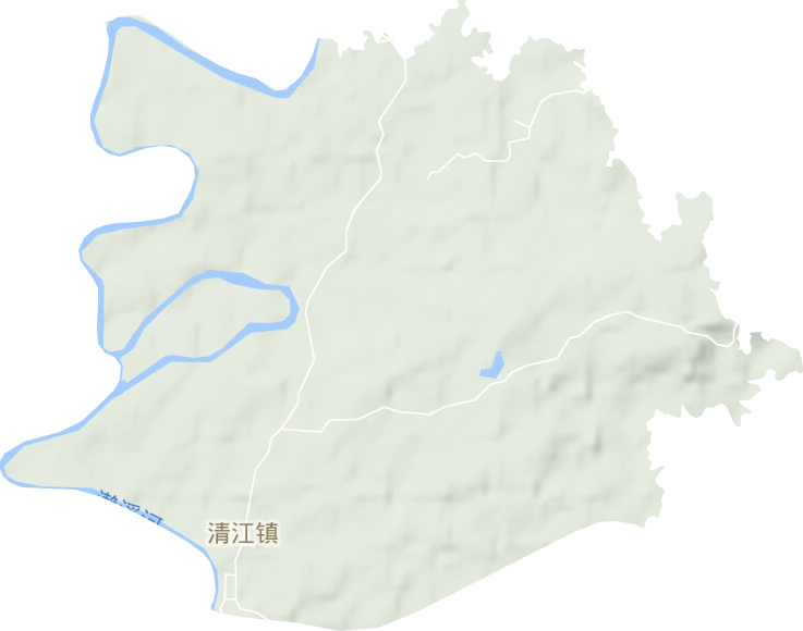 清江鎮地形圖