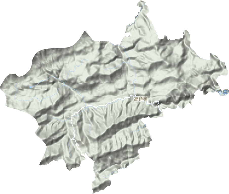 高橋鎮(zhèn)地形圖