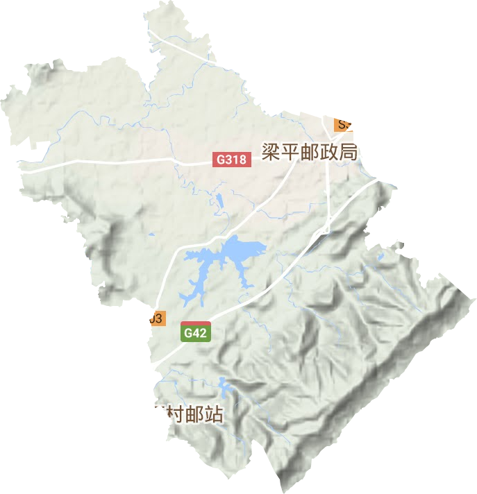 雙桂街道地形圖