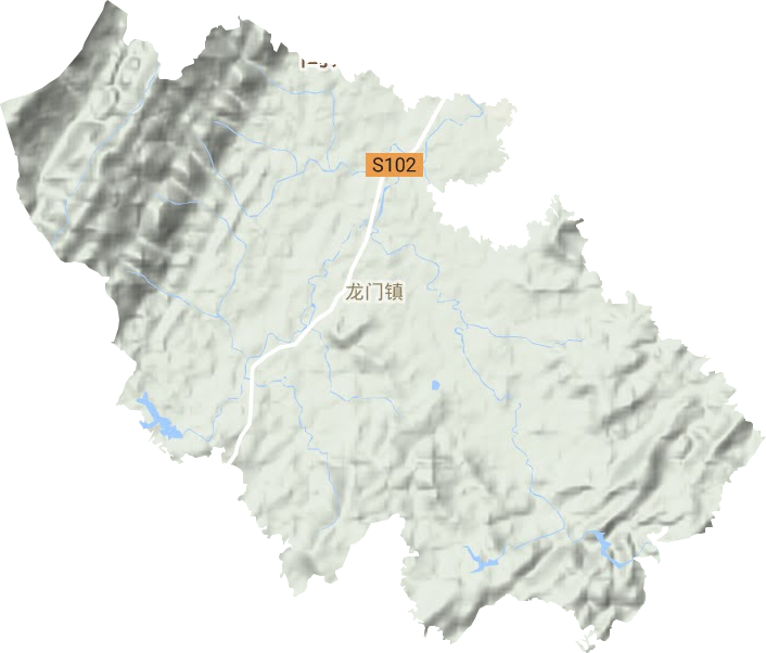 龍門鎮地形圖