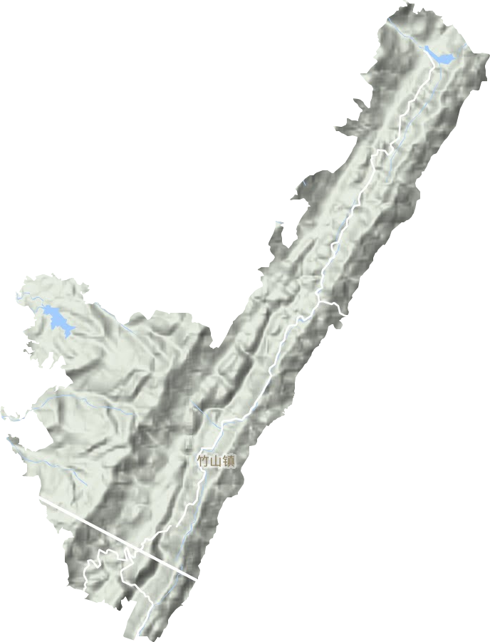 竹山鎮地形圖