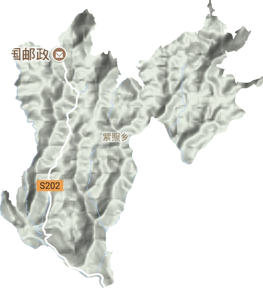 紫照鄉地形圖