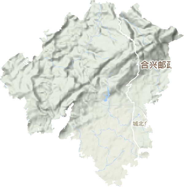 城北鄉(xiāng)地形圖