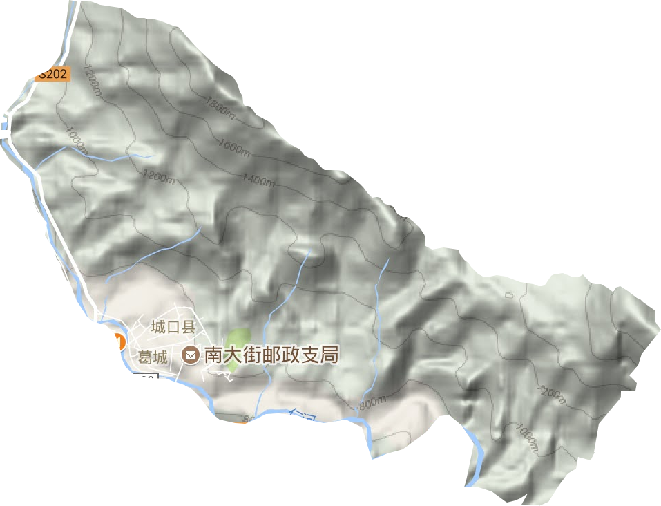 葛城街道地形圖