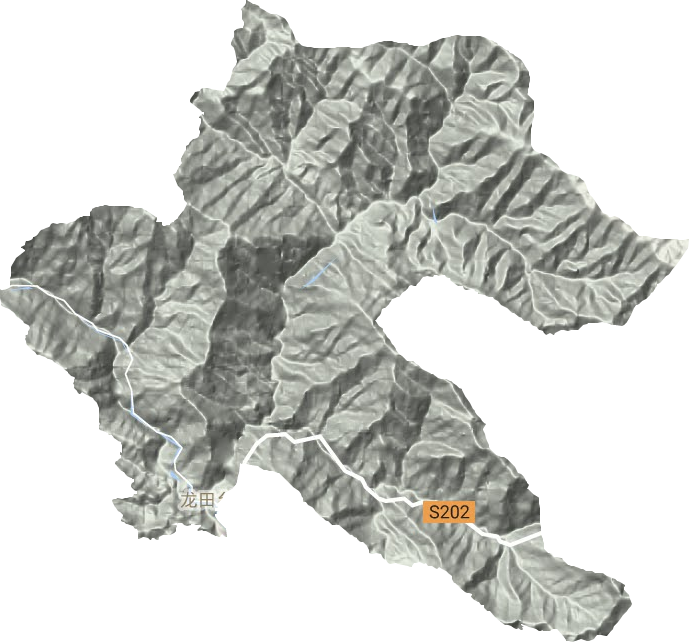 龍田鄉地形圖