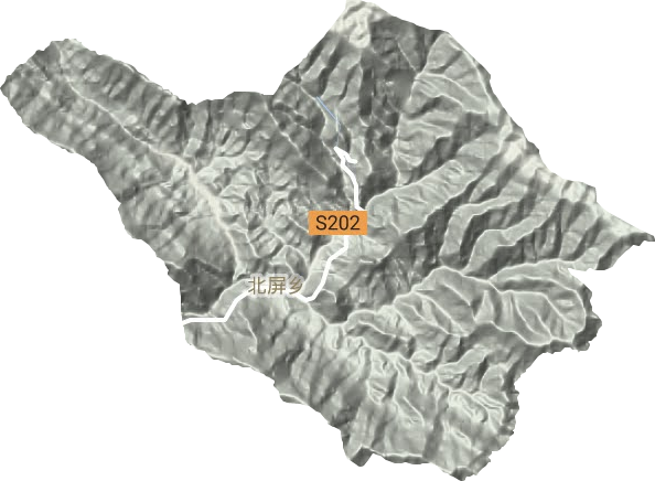 北屏鄉地形圖