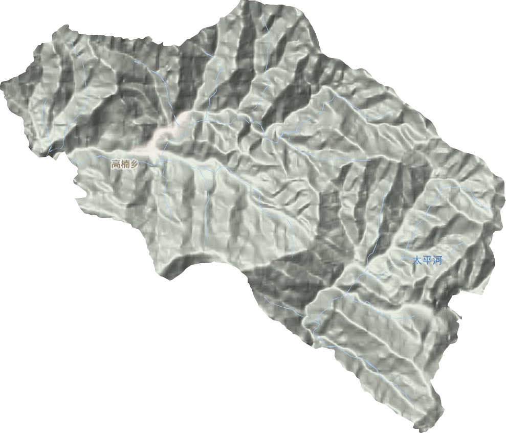 高楠鄉(xiāng)地形圖
