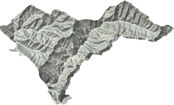 左嵐鄉地形圖