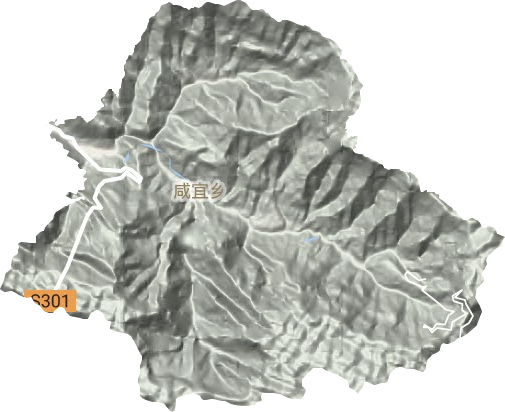 咸宜鄉(xiāng)地形圖