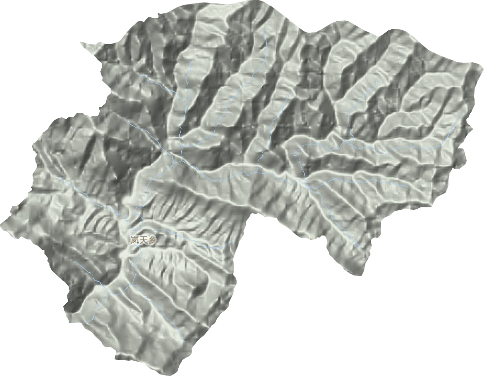 嵐天鄉(xiāng)地形圖