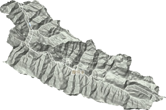 厚坪鄉地形圖