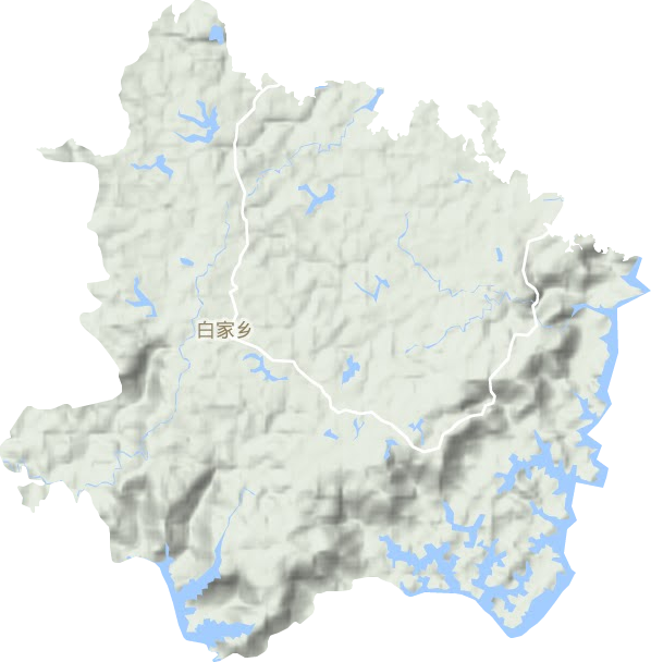 白家鎮地形圖