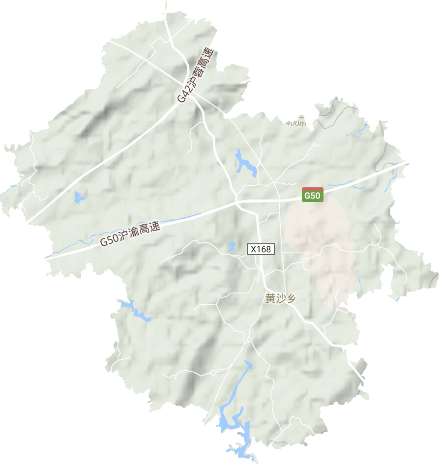 黃沙鄉地形圖