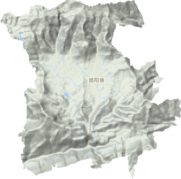 路陽鎮地形圖