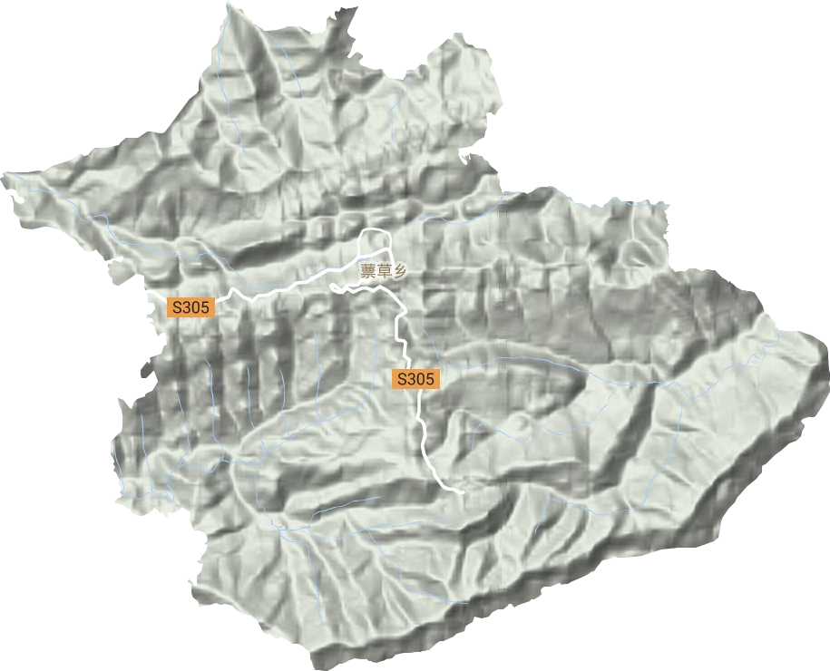 票草鎮(zhèn)地形圖