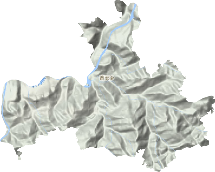 普安鄉地形圖
