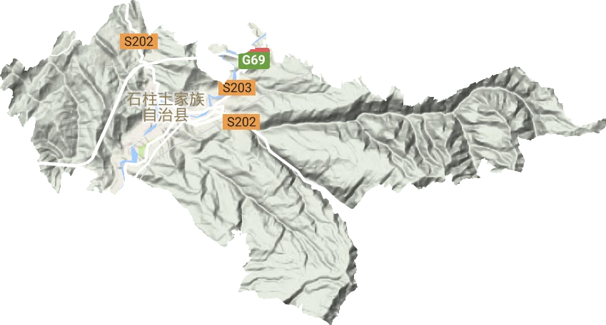 南賓鎮地形圖
