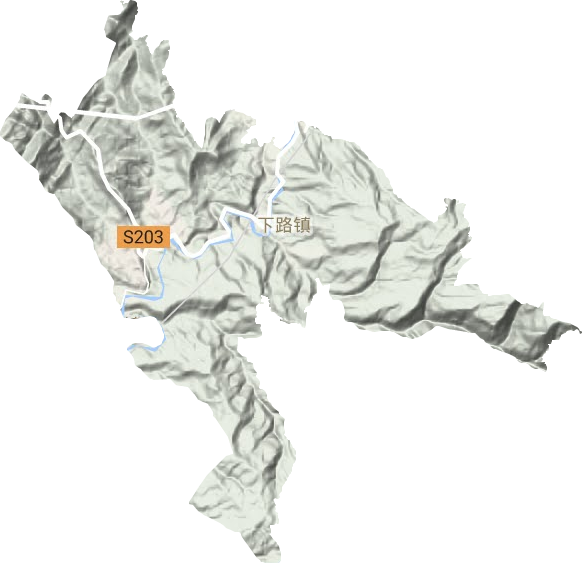 下路鎮地形圖