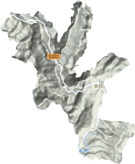 黃鶴鄉(xiāng)地形圖