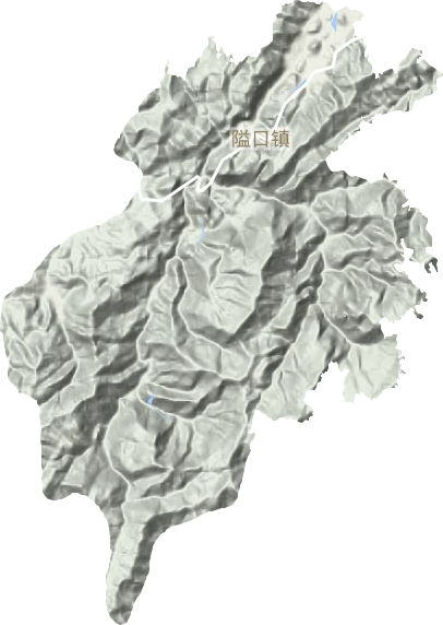 隘口鎮地形圖