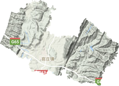 官莊鎮(zhèn)地形圖