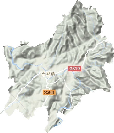 石耶鎮地形圖
