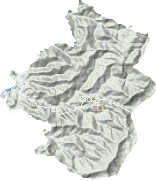 岑溪鄉地形圖