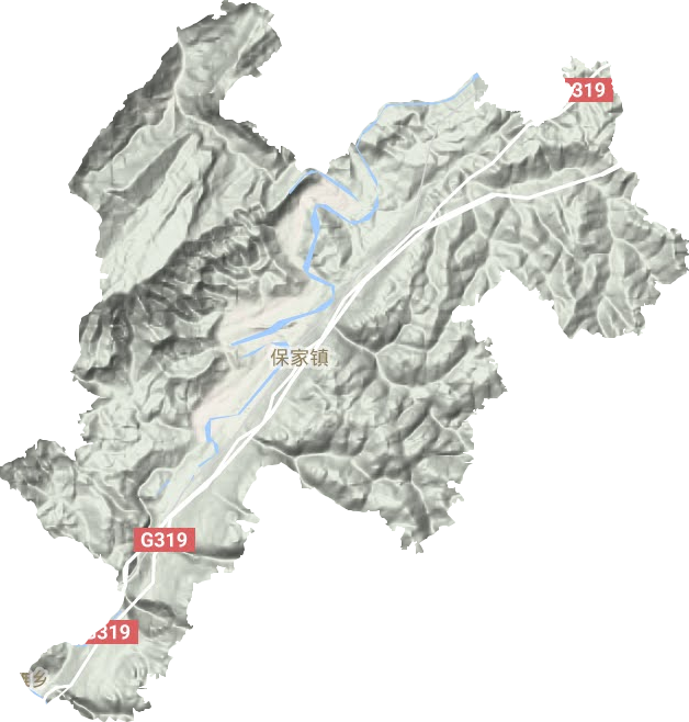 保家鎮地形圖